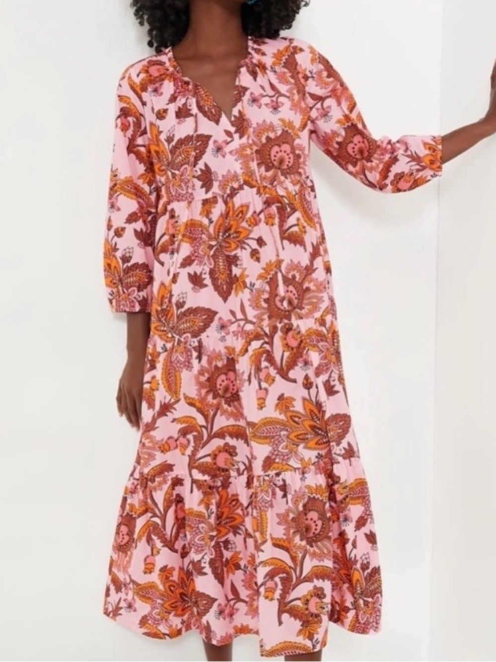 Tuckernuck Beach Sunset Chintz Salty Paloma Caftan